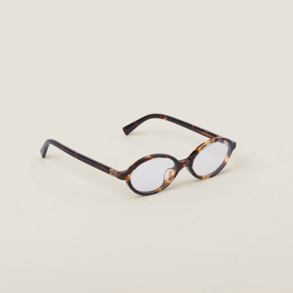 Miu Miu Tortoise Shell Oval Glasses
